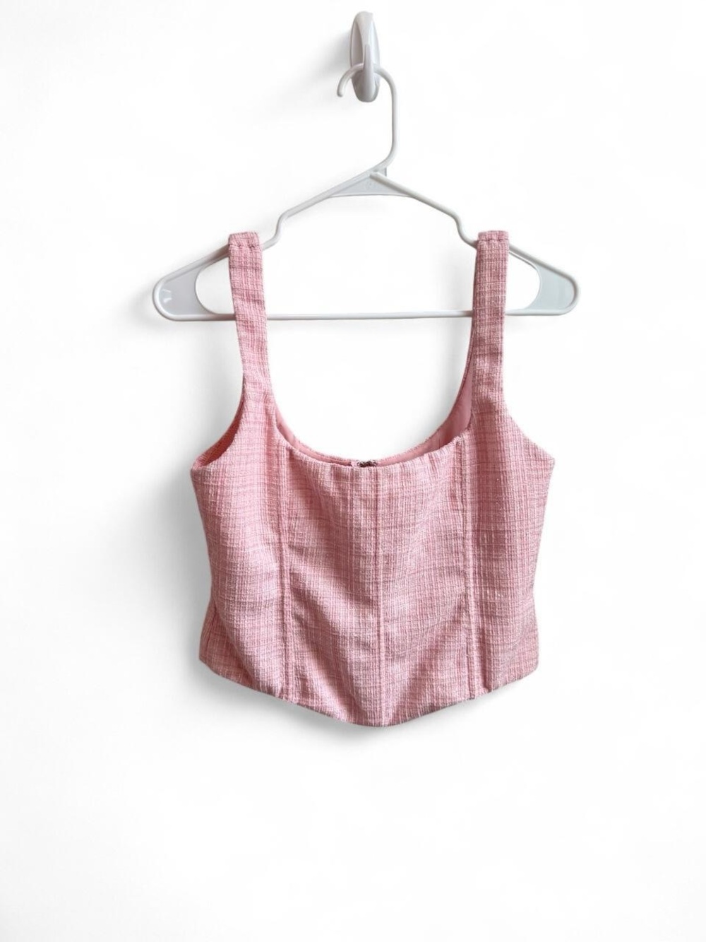 White Fox Boutique Holding Hands Tweed Bustier